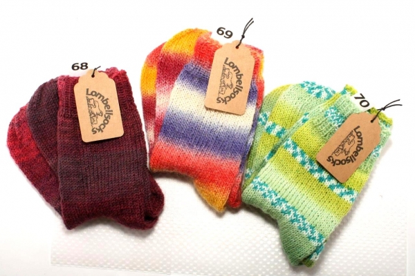 Bunte und Uni-Socken Gr. 36 Nr. 68-69-70
